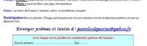 Concours d'écriture:  à vos plumes!  Prêts ? Partez ! 